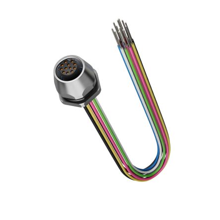 Lapp Straight Female 12 way M12 to Unterminated Circular Connector
