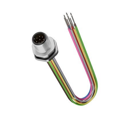 Lapp Straight Male 8 way M12 to Unterminated Circular Connector