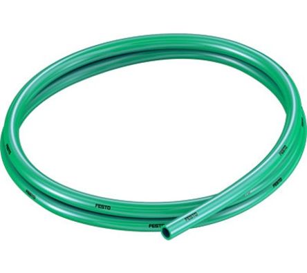 Festo PUN TPE, Hose Pipe, 5.7mm ID, 8mm OD, Green