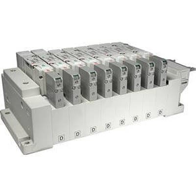 SMC SV2000 series 4 station One-Touch Fitting 6 mm D-Sub Manifold, SS5V2-10FD1-04B-C6