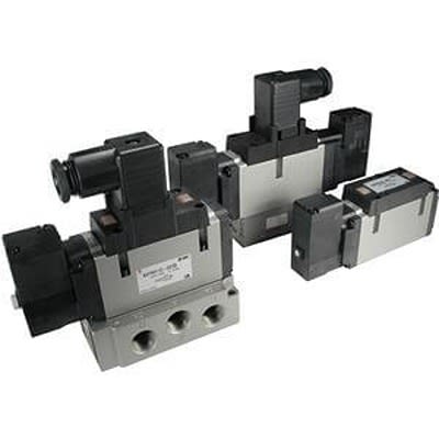 SMC 2 Position Single Pneumatic Solenoid Valve - Solenoid VFR3000 Series 220V ac