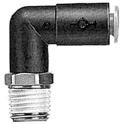 SMC KC Series Elbow Fitting, 6 mm to M5 x 0.8 Male, Threaded-to-Tube Connection Style, KCL06-M5