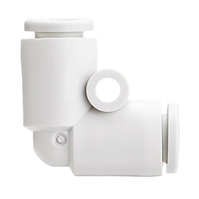 SMC KQ2L Series Elbow Fitting, 1/2 in Hose to 1/2 in Hose, Tube-to-Tube Connection Style, KQ2L13-00A