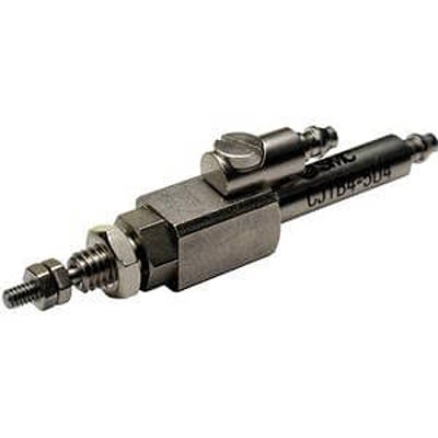 SMC Pneumatic Piston Rod Cylinder - CJ1B4-10U4, 4mm Bore, 10mm Stroke, CJ1 Series, Double Acting