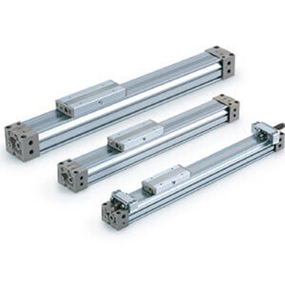 SMC Double Acting Rodless Pneumatic Cylinder 500mm Stroke, 32mm Bore