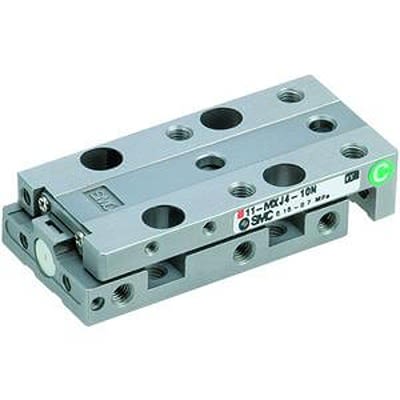 SMC Pneumatic Guided Cylinder - MXJ8-10, 8mm Bore, 10mm Stroke, MXJ Series, Double Acting