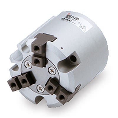 SMC 3 Finger Double Action Pneumatic Gripper, MHS3-63D, Parallel Gripping Type