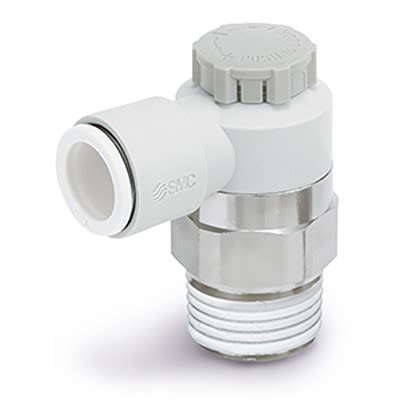 SMC AS-FG Series Threaded Speed Controller, M5 x 0.8 Male Inlet Port x 4mm Tube Outlet Port, AS1201FG-M5-04A