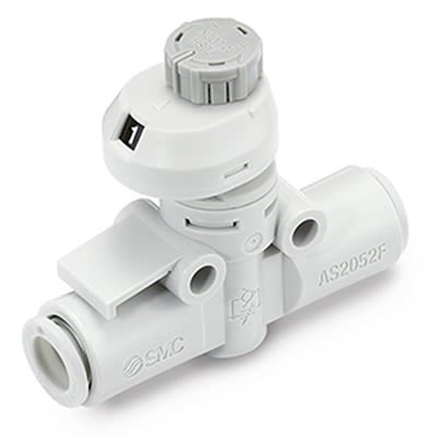 SMC Tube Speed Controller, 8mm Tube Inlet Port x 8mm Tube Outlet Port, AS2052FS1-08