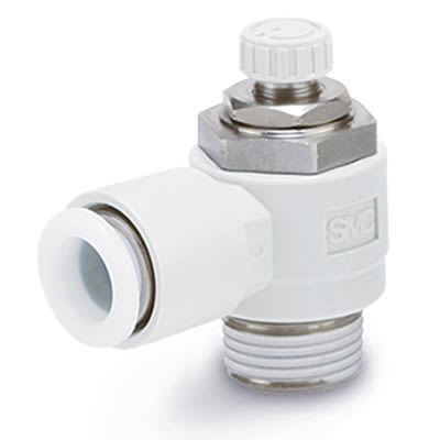 SMC AS Series Threaded Speed Controller, R 1/8 Male Inlet Port x 6mm Tube Outlet Port, AS2201F-01-06S-X214