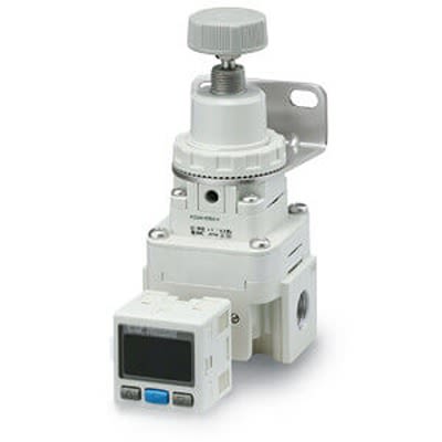 SMC G 1/8 Pneumatic Regulator - 0.01MPa to 0.8MPa, 1MPa max. input, IR1020