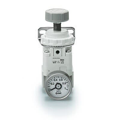 SMC G 1/8 Pneumatic Regulator - 0.01MPa to 0.2MPa, 1MPa max. input, IR1220