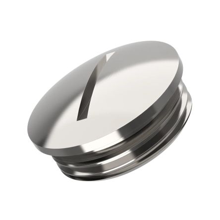 Lapp Blanking Plug, M75, 80mm Hole Diameter, Nickel Plated Brass, 80mm Diameter, Threaded