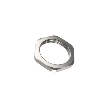 Lapp Nickel Nickel Plated Brass Cable Gland Locknut, M25 x 1.5mm Thread