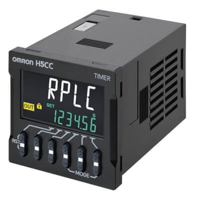Omron H5CC Series Flush Mount Timer Relay, 12 → 48V, 0.001s → 999999h, 2-Function, SPDT