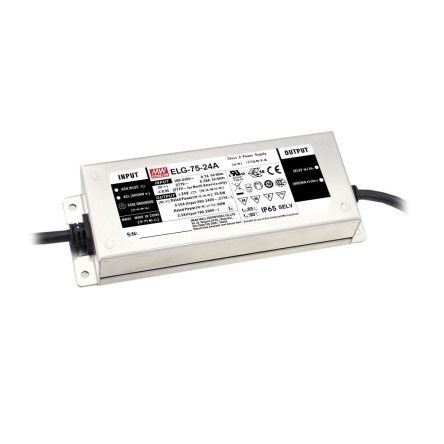 MEAN WELL LED Driver, 12V Output, 75W Output, 5A Output, Constant Current / Constant Voltage