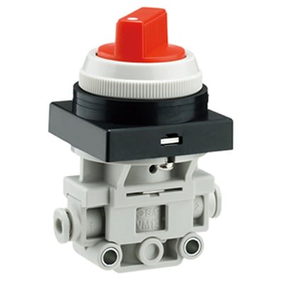 SMC Manual 3 Position Pneumatic Control Valve VM Series, 2.5mm, VM131F-06-01S