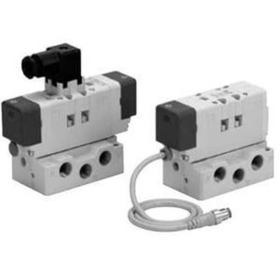 SMC Solenoid Valve 2-Position Solenoid Valve - Solenoid VQ7 Series 24V dc