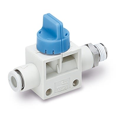 SMC Manual 3 Position Pneumatic Control Valve VHK Series, R 1/8, 1/8in, VHK3A-06F-01S