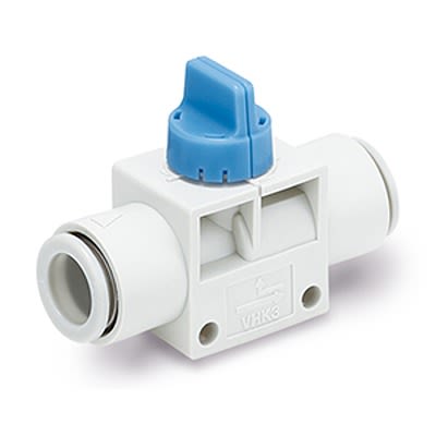 SMC Manual 3 Position Pneumatic Control Valve VHK Series, 2.5mm, VHK3A-06F-06FL
