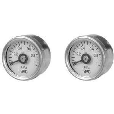SMC R 1/8 Analogue Pressure Gauge 0.3mPa 30mm Outside Diameter