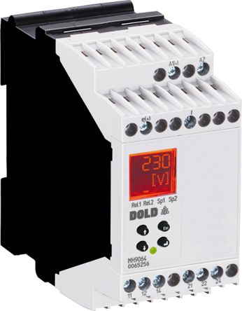 Dold Monitoring Relay, DPDT, 24 → 400V ac/dc, DIN Rail