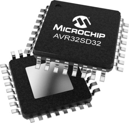 Microchip 10 bit Microcontroller, 20MHz, 32 KB Flash, 32-Pin TQFP
