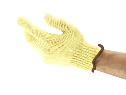 Ansell HyFlex 70-225 Yellow Kevlar Abrasion Resistant, Cut Resistant Cut Resistant Gloves, Size 8, Kevlar Coating