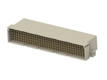 ERNI DIN Series 160 Way 2.54mm Pitch, Type Connector Plug, 5 Row, Right Angle DIN 41612 Connector, Plug
