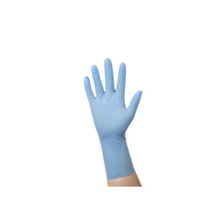 Medicom Kolmi Coverfeel Blue No Nitrile Disposable Gloves, Size L, 112Gloves per Pack