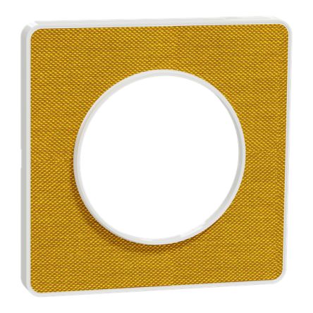 Schneider Electric Yellow 1 Gang Cover Plate