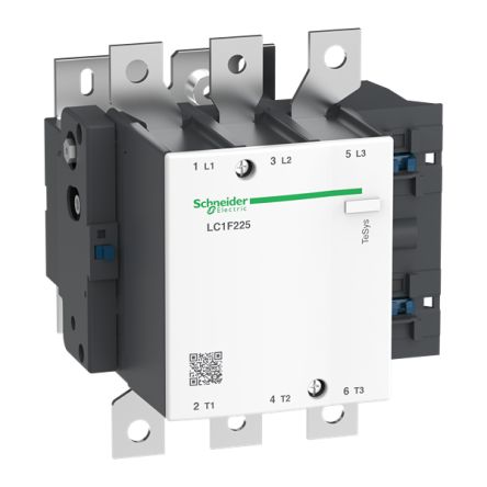 Schneider Electric TeSys TeSyS F Contactor, 600 V Coil, 3-Pole, 225 A, 110 W, 3NO, 600 V