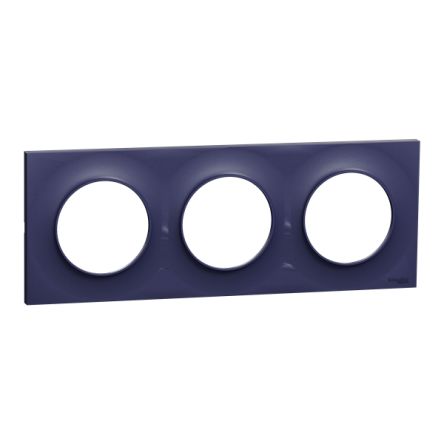 Schneider Electric Blue 3 Gang Cover Plate
