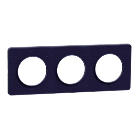 Schneider Electric Blue 3 Gang Cover Plate