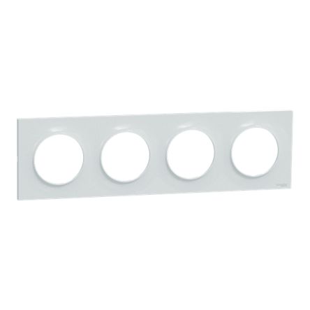 Schneider Electric White 4 Gang Cover Plate