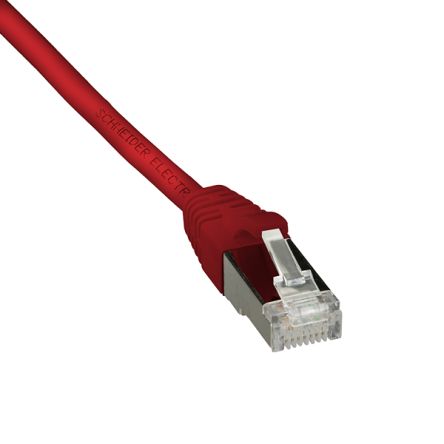 Schneider Electric Actassi, 1m Cat6, Red, F/UTP Shielded, Terminated Polyethylene Sheath