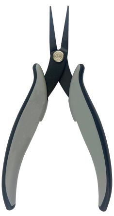RS PRO Nose pliers, 160mm Overall, Pointed, Straight Tip, 28mm Jaw, ESD