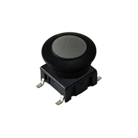 MEC IP67 Black, Grey Round Button Tactile Switch 12mm Surface Mount