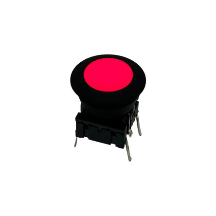 MEC IP67 Black, White Round Button Tactile Switch, SPST Through Hole