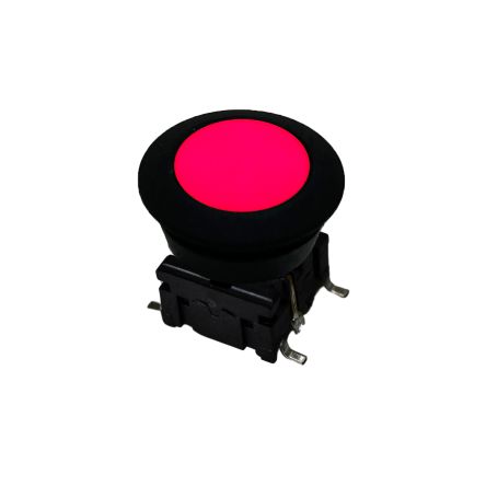 MEC IP67 Black, White Round Button Tactile Switch, SPST Surface Mount