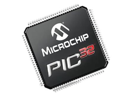 Microchip, 32bit 32 bit MPU, PIC32 Microcontroller, 200MHz, 32 kB Flash, 64-Pin TQFP