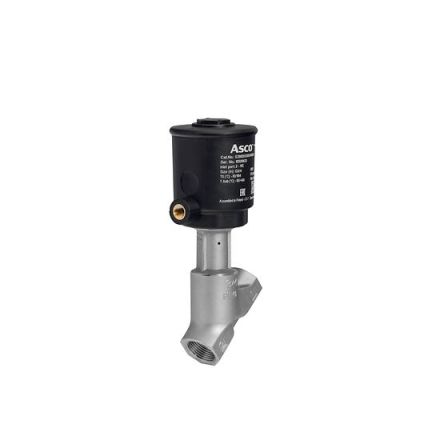 EMERSON ? ASCO Angle Seat type Pneumatic Actuated Valve, G 3/4in to G 3/4in, 6 bar