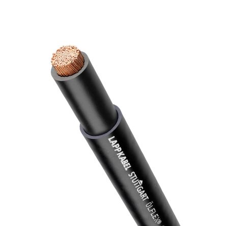 Lapp Olflex Chain 809 Control Cable, 1 Cores, 6 mm², Unscreened, Black PVC Sheath, 10 AWG