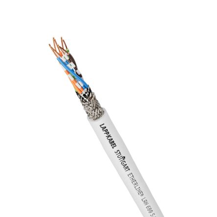 Lapp UNITRONIC Cat7, Grey Unterminated to, S/FTP Shielded, Unterminated PVC Sheath