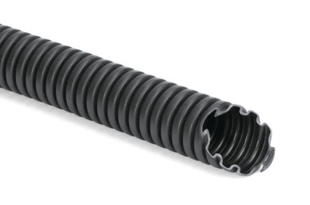 HellermannTyton Flexible Conduit, 25mm Nominal Diameter, Polypropylene, Black