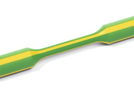 HellermannTyton Heat Shrink Tubing, Green/Yellow 24mm Sleeve Dia. x 30m Length 3:1 Ratio, TF31 Series