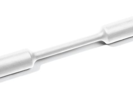 HellermannTyton Heat Shrink Tubing, White 24mm Sleeve Dia. x 30m Length 3:1 Ratio, TF31 Series