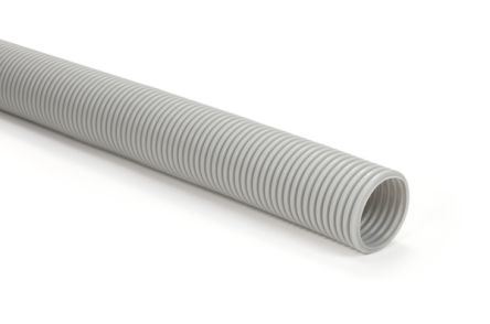 HellermannTyton Flexible Conduit, 17mm Nominal Diameter, Polyethylene, Grey