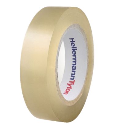 HellermannTyton Transparent PVC Electrical Insulation Tape, 15mm x 10m