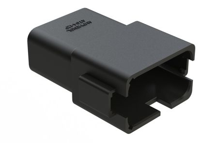Amphenol Industrial, AT04 Automotive Connector Socket Black Cable Mount 12 Way, Crimp Termination AT04-12PB